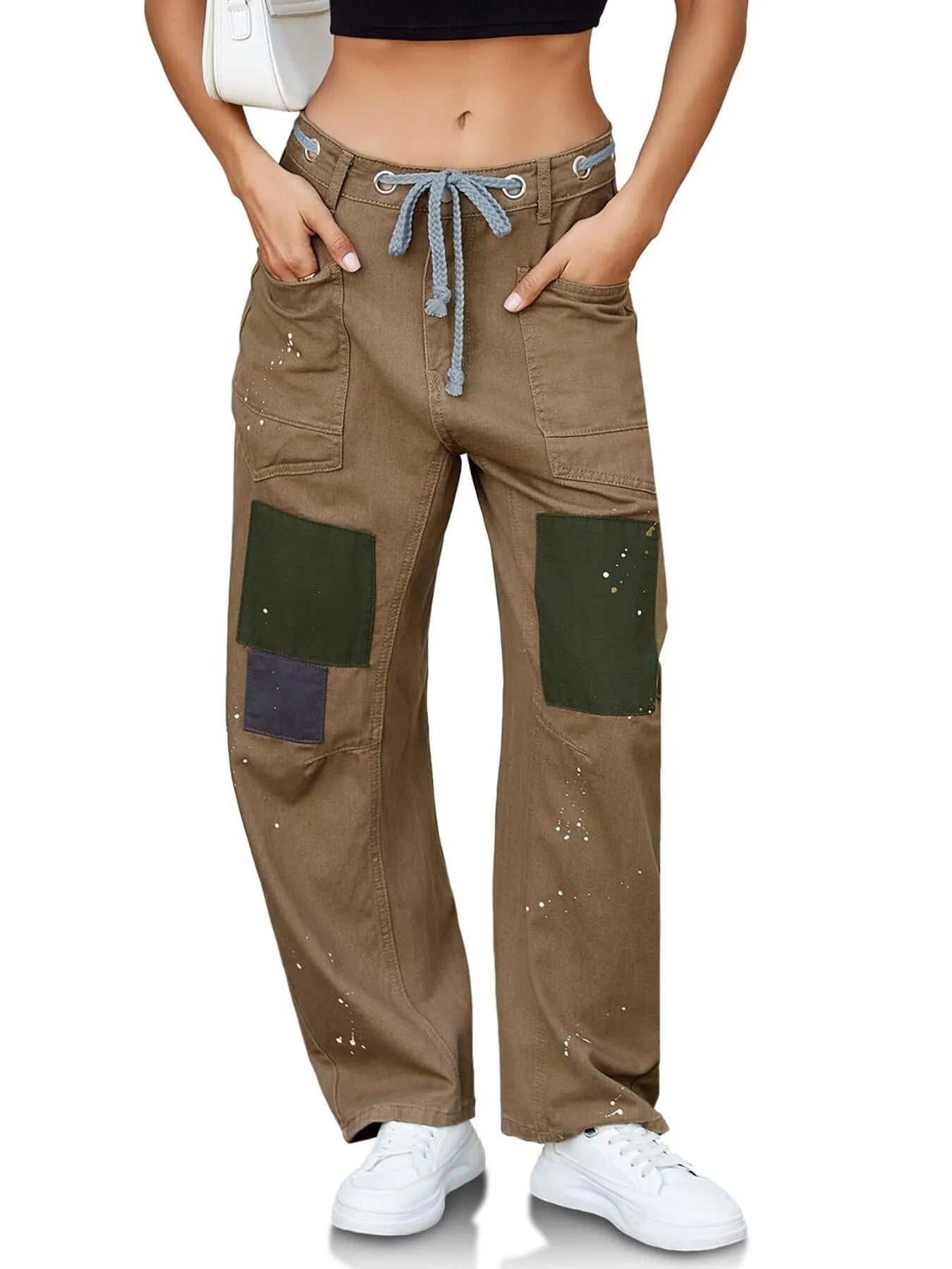Washed Wide Leg Jeans 