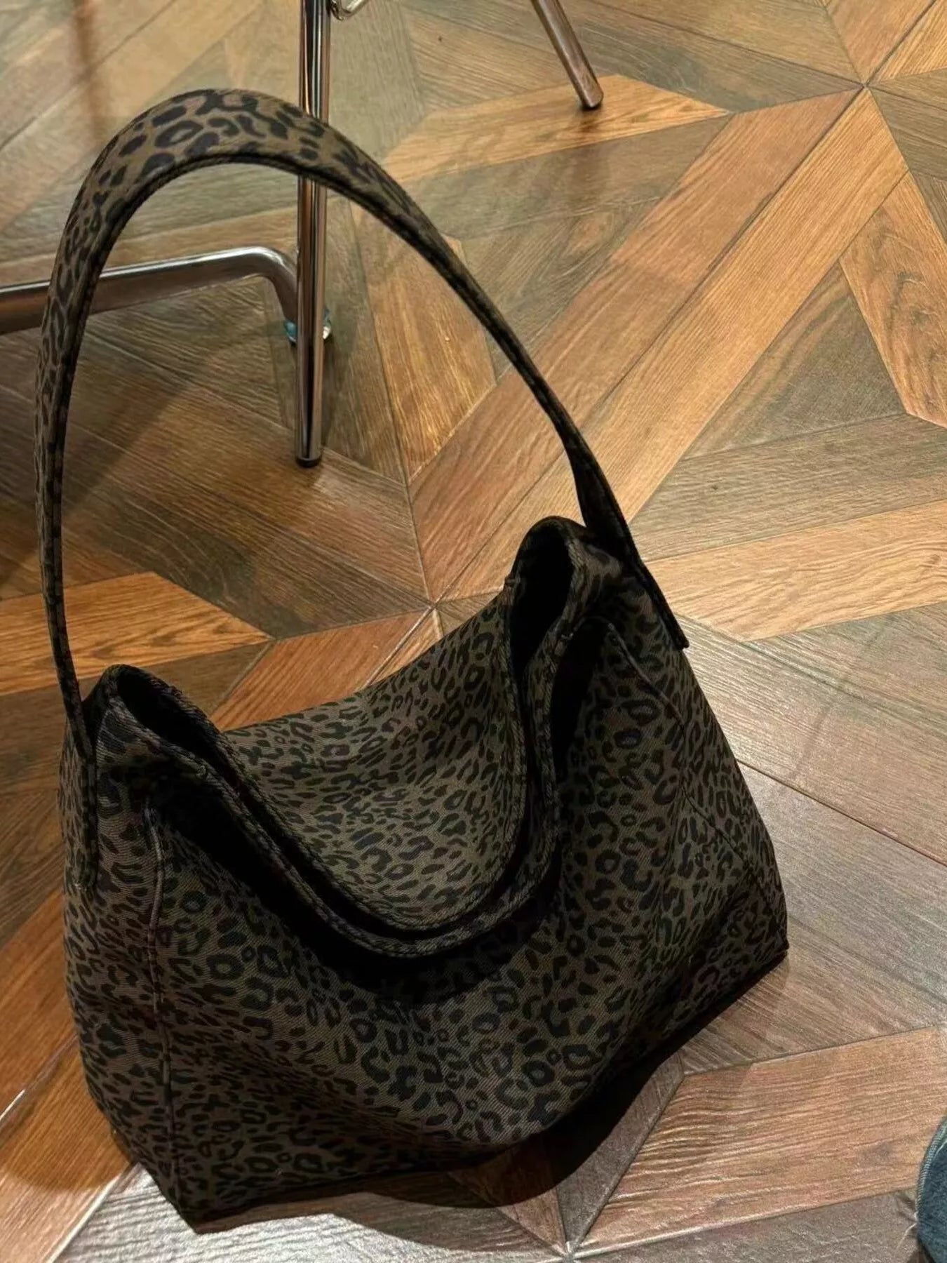 Leopard Print Tote Bag 