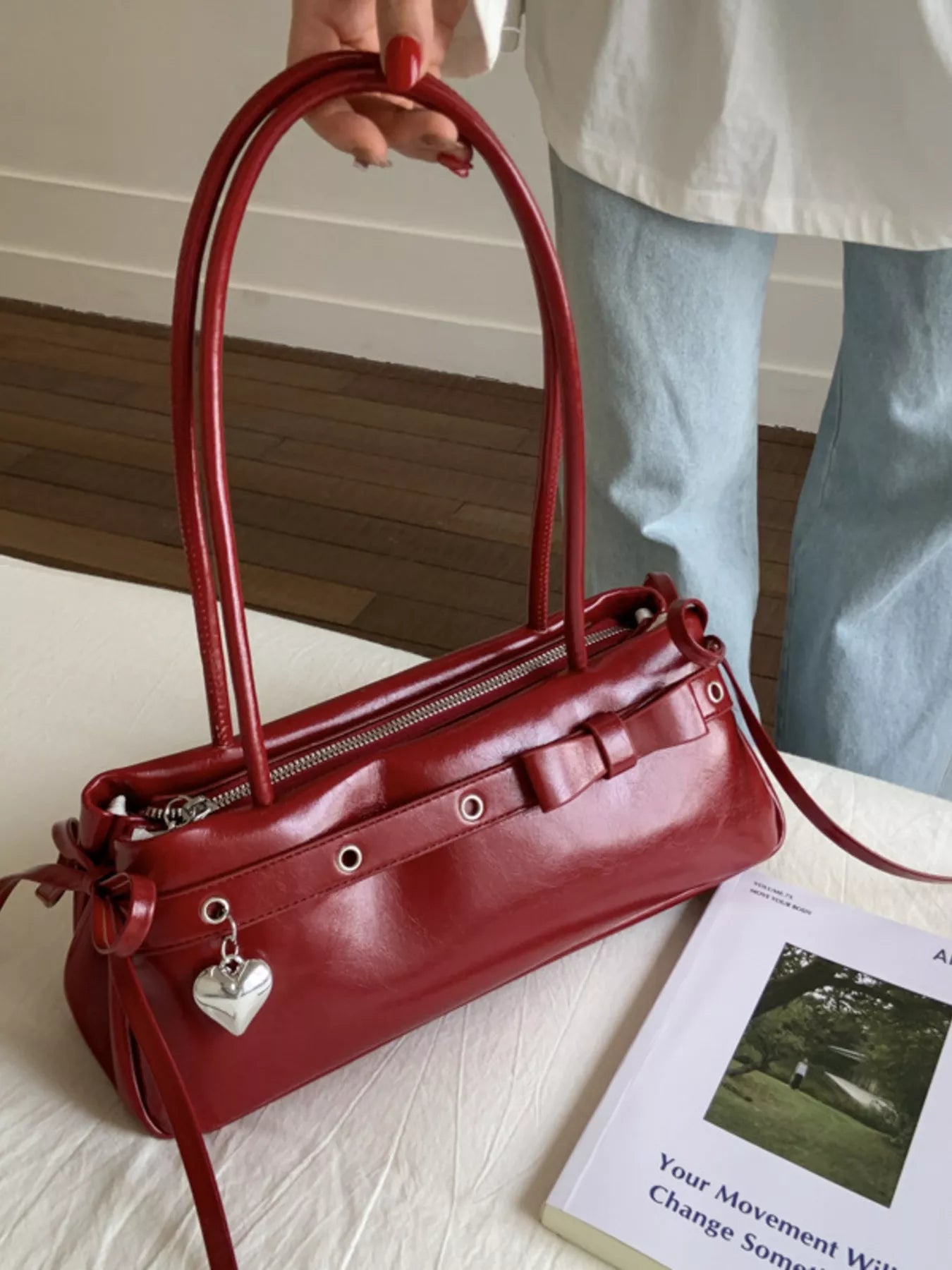 PU Leather Shoulder Bag 