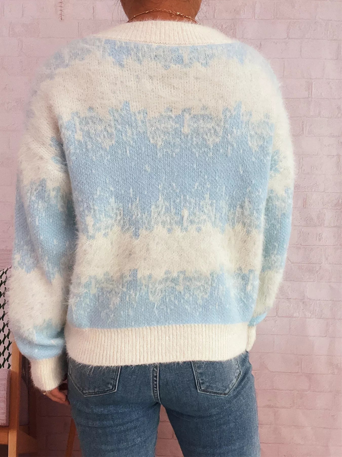 Ribbed Hem Button Up Cardigan 