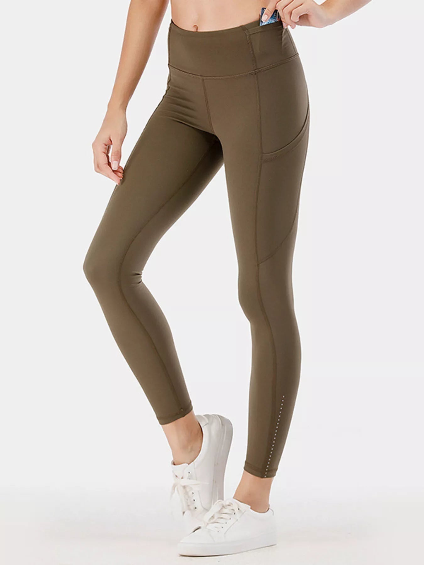 Full Size High-Waisted Active Leggings with Pockets Plus Size 