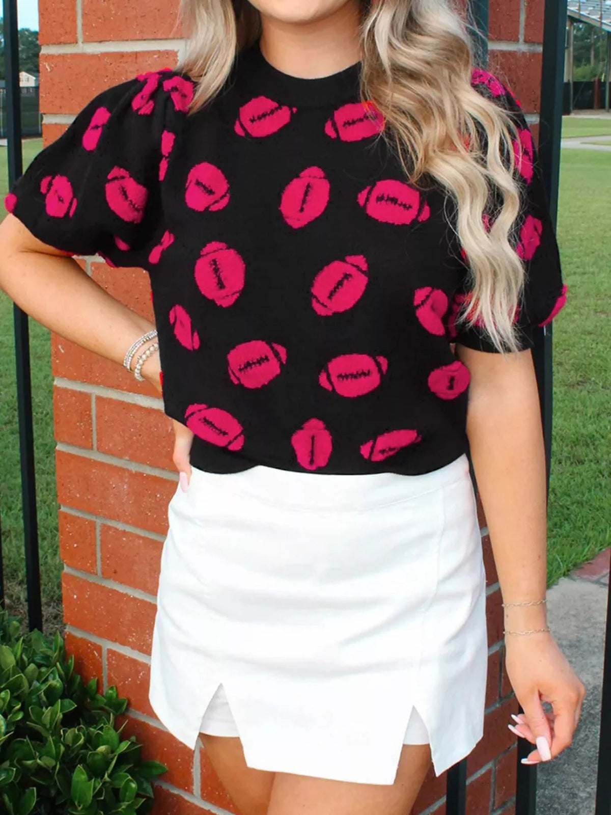 Casual Knit Short Sleeve Sweater 