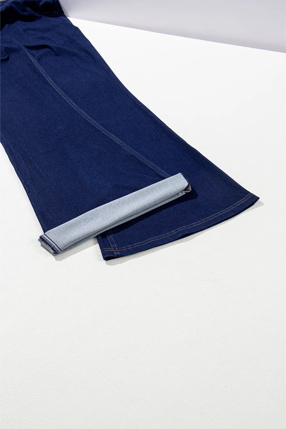 Asymmetric Waist Flare Jeans 