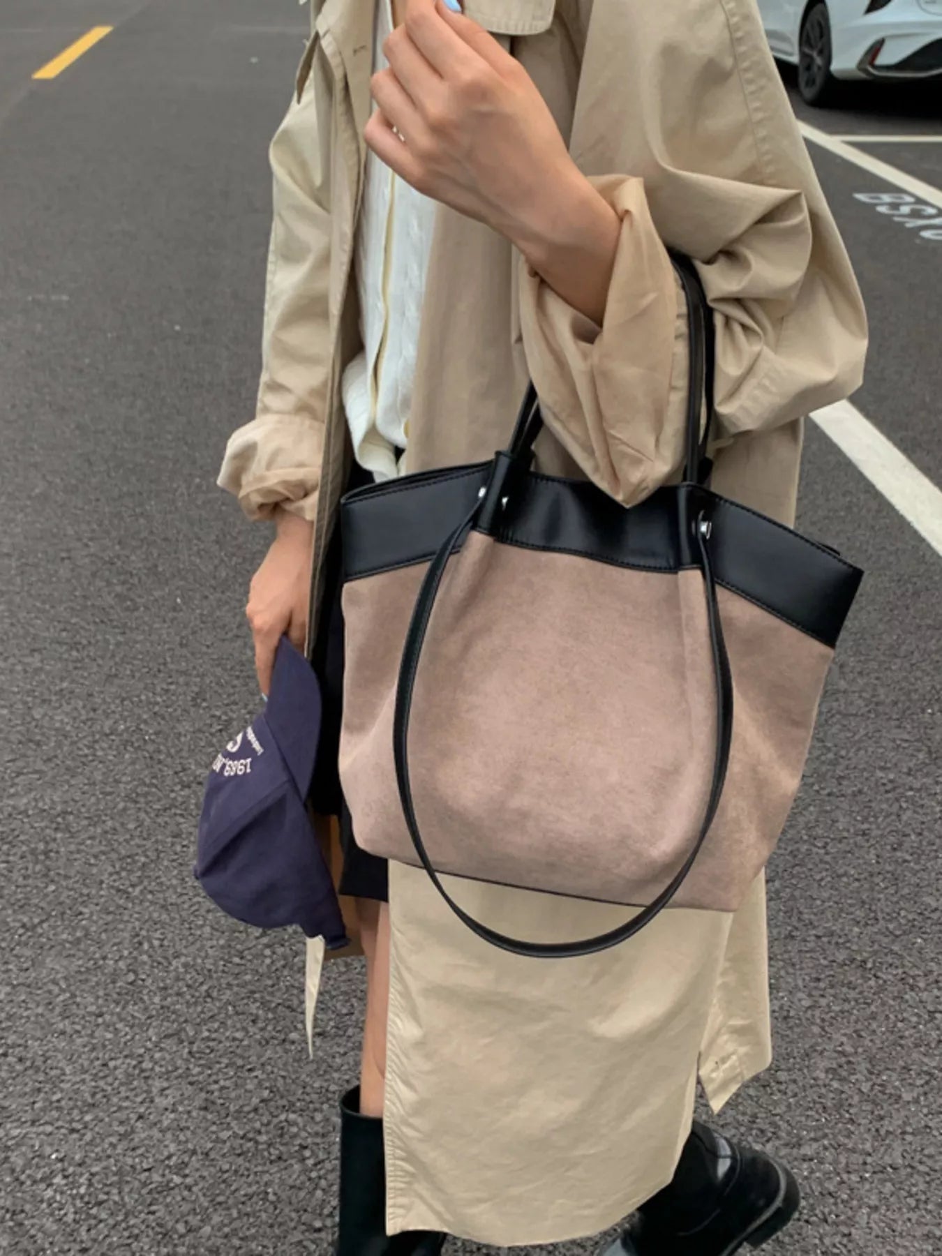 Lightweight Classic Color Tote Bag 