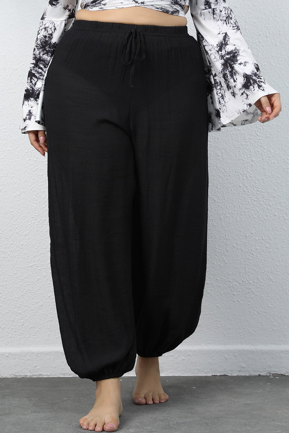 Plus Size Drawstring Jogger Pants 