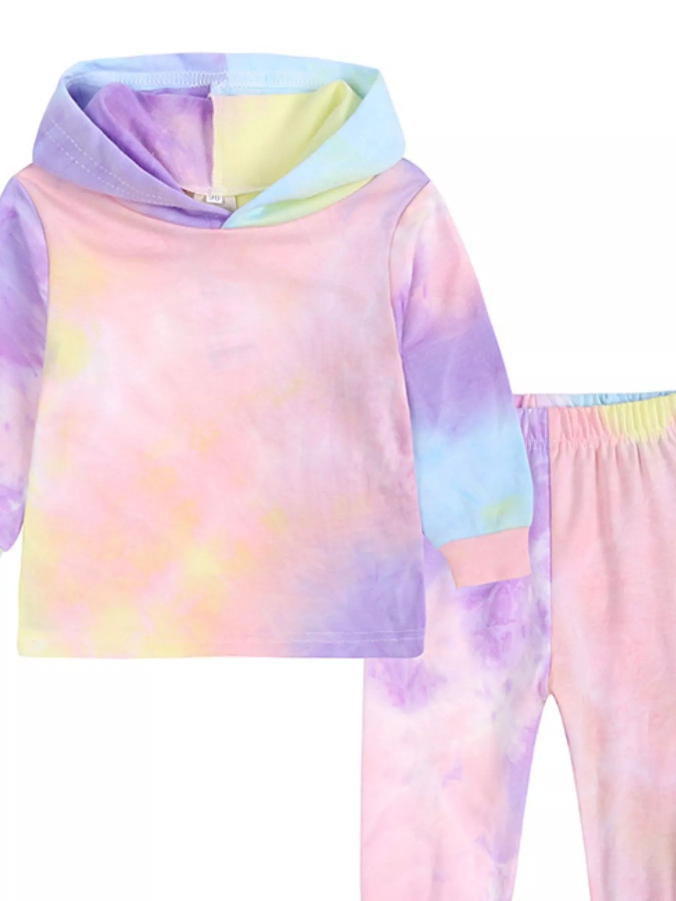 Children's Tie-Dye Hoodie and Pants Set 
