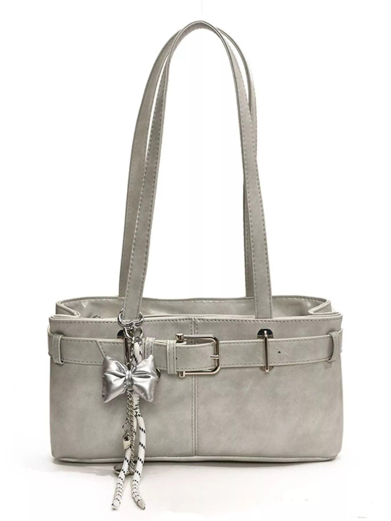 Buckle Decor Shoulder Bag 