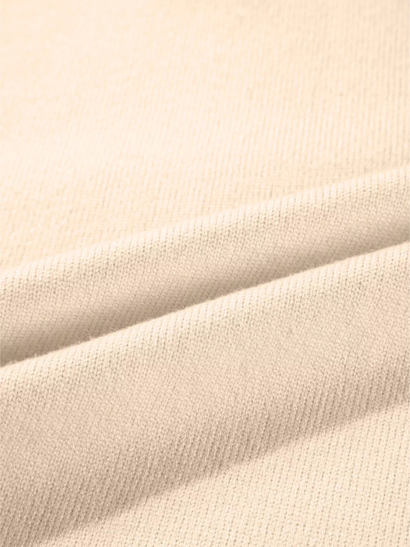 Front Center Seam Drop Shoulder Solid Sweater 