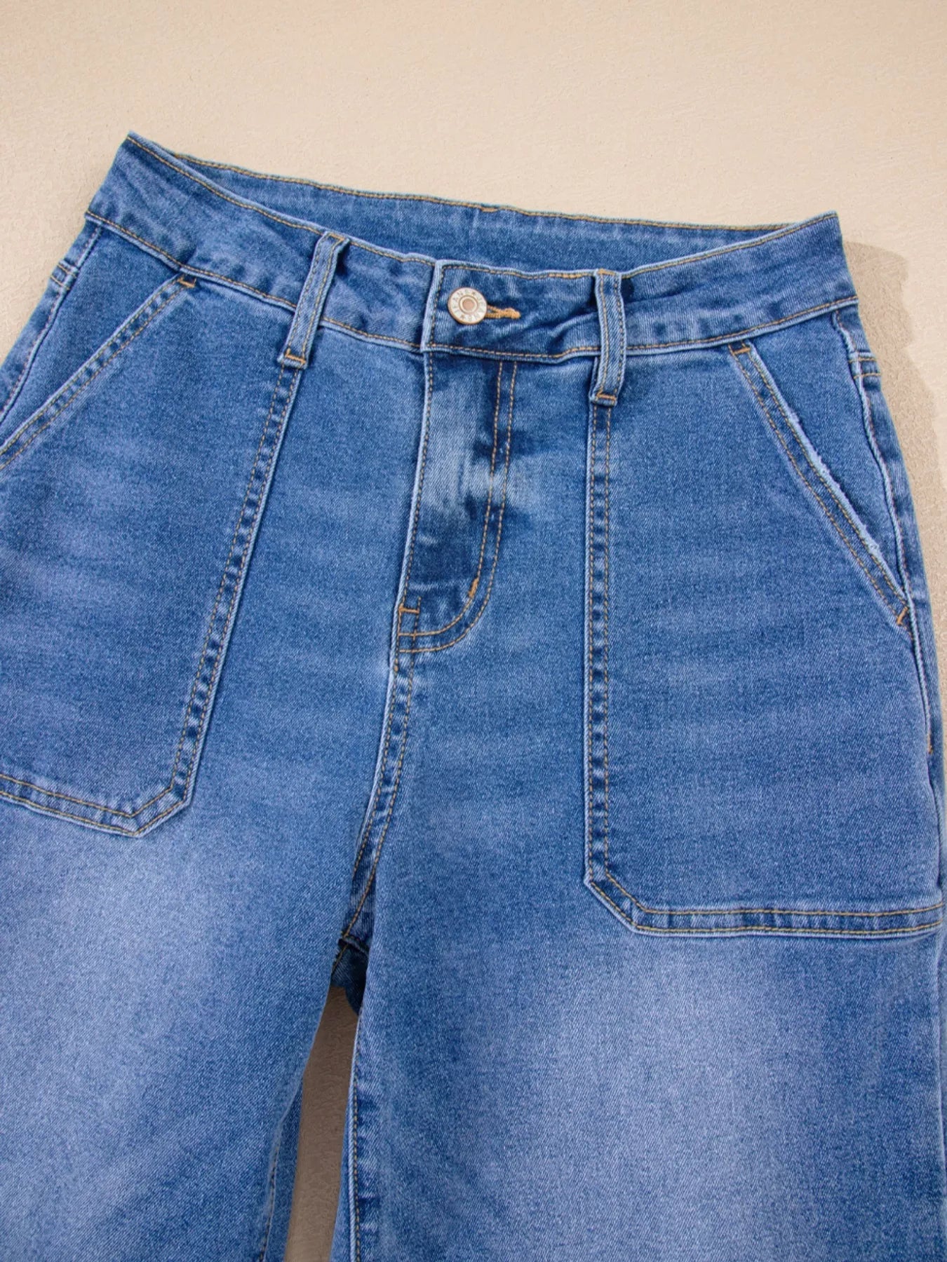 High-Waisted Wide Leg Flare Jeans 