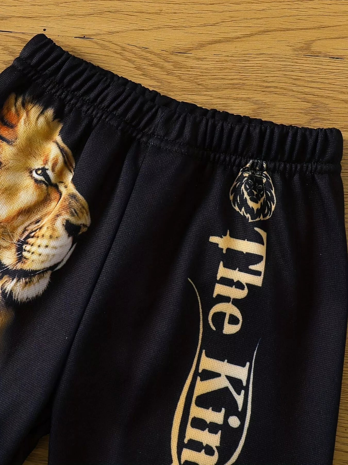 Children's Lion King Print Hoodie and Pants Set 