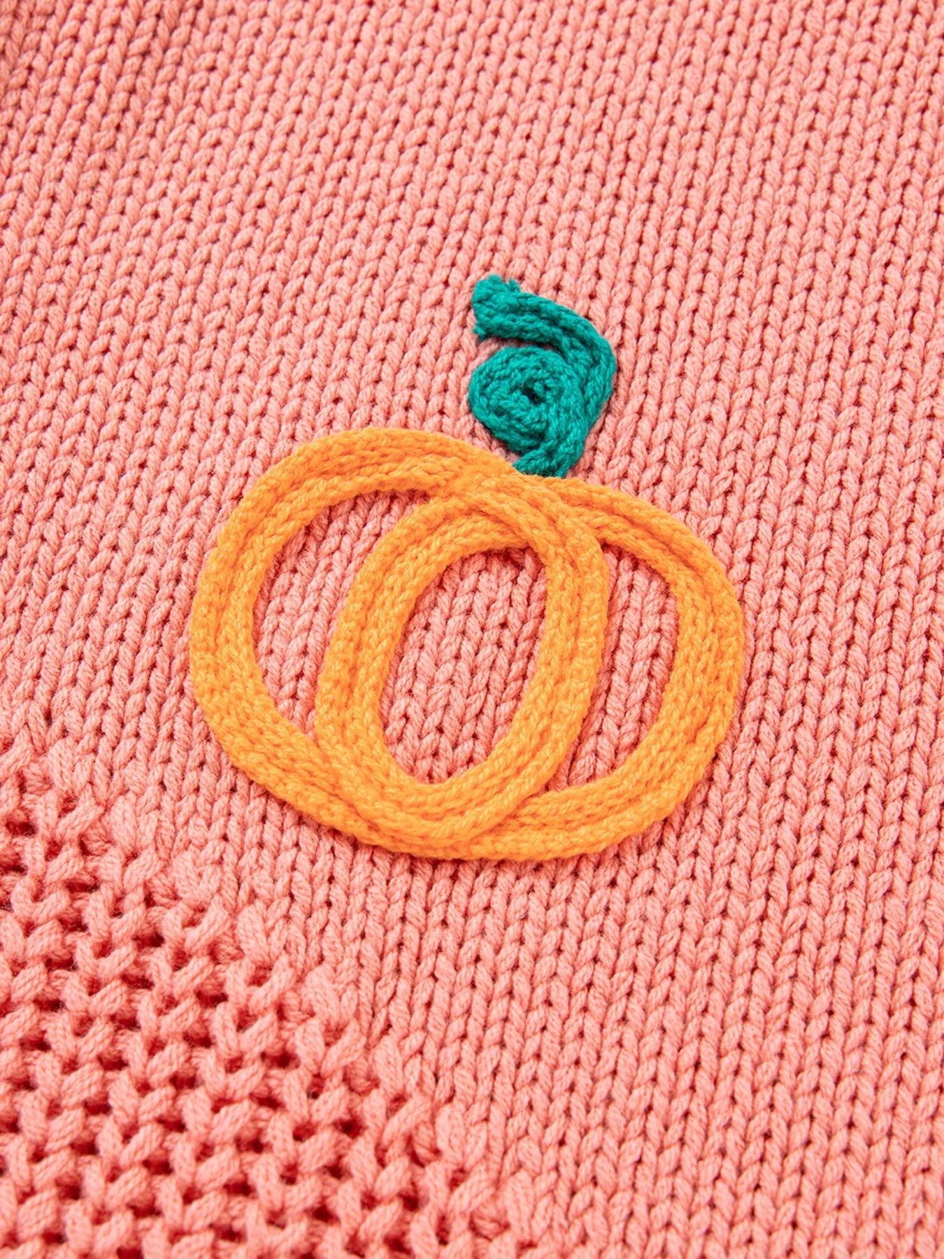 Pumpkin Embroidered Thanksgiving Holiday Sweater 
