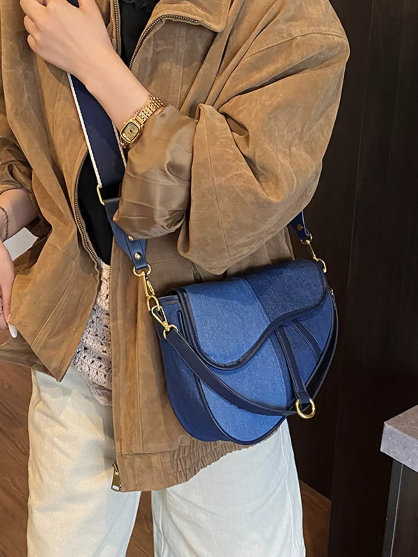 Adjustable Strap Crossbody Bag 