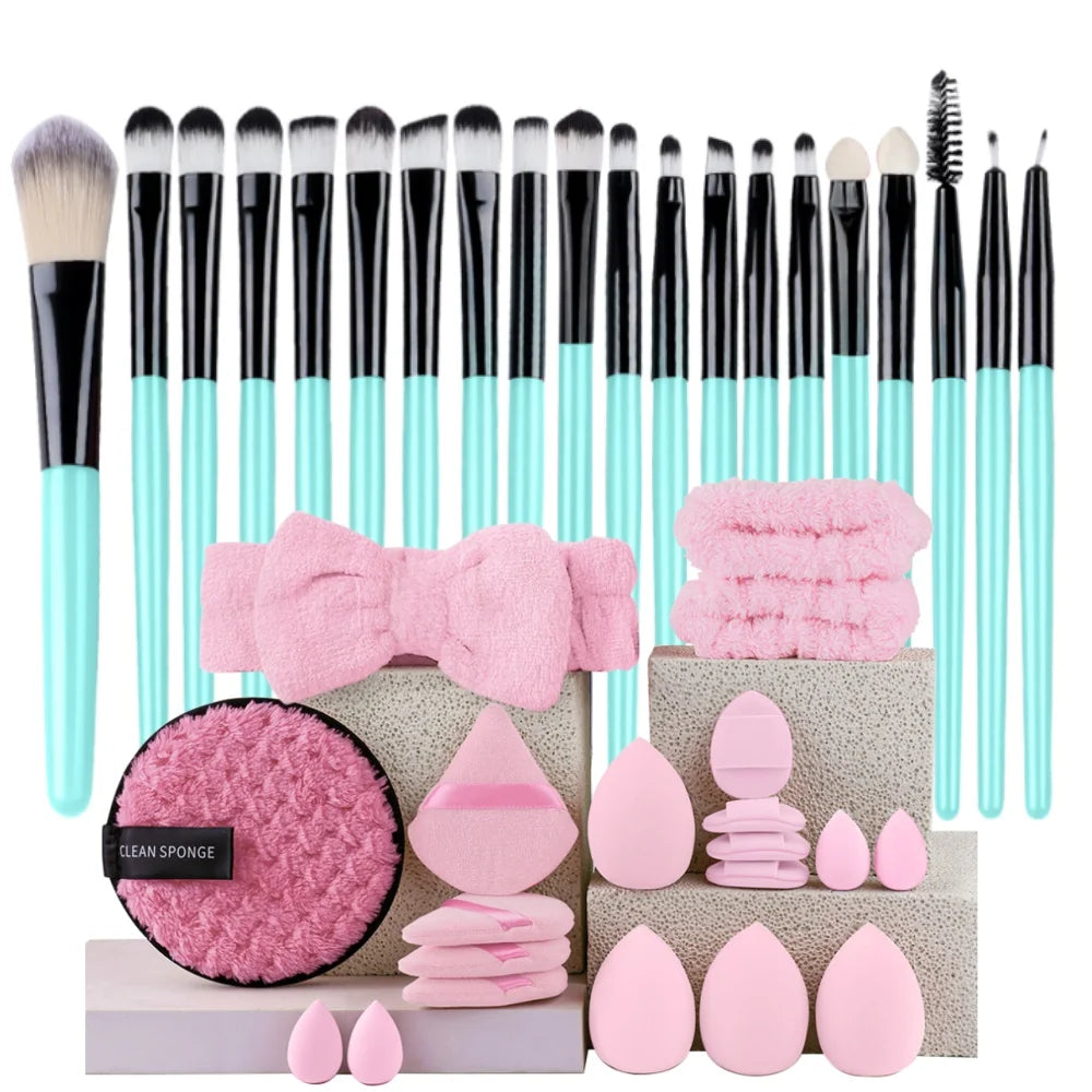 20-Piece Synthetic Makeup Brush Set dylinoshop