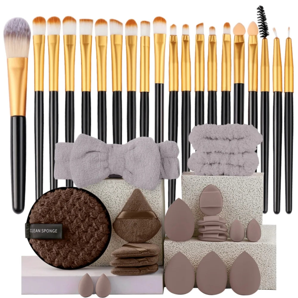 20-Piece Synthetic Makeup Brush Set dylinoshop
