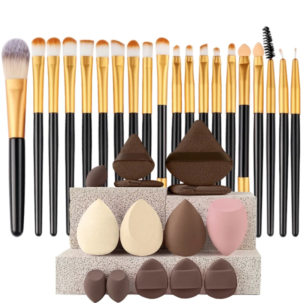 20-Piece Synthetic Makeup Brush Set dylinoshop