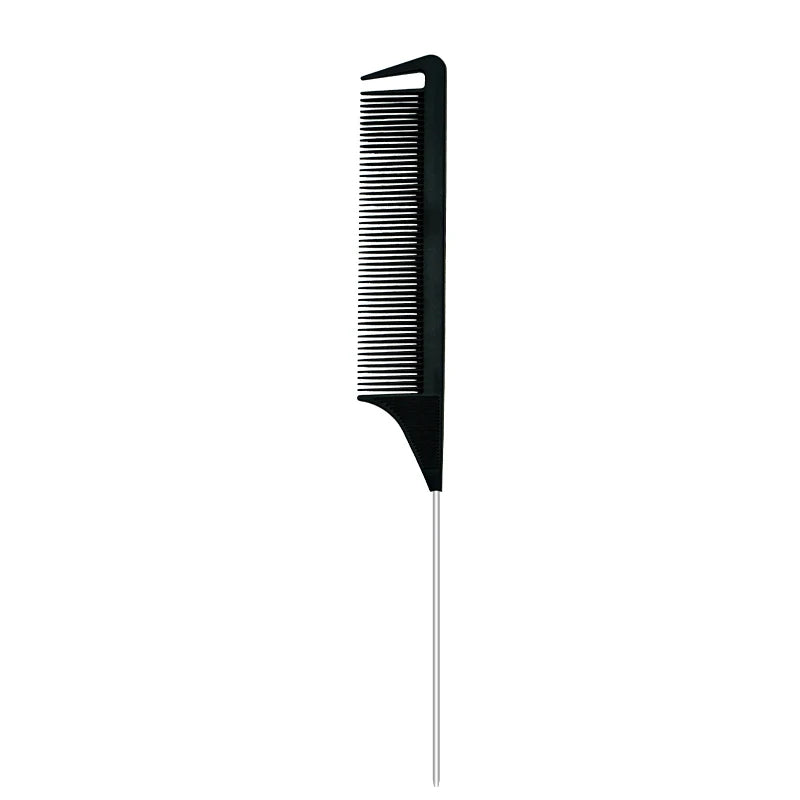Pro Pointed Tail Salon Hairdressing Hair Styling Anti-static Comb Hair Brush Steel Needle Pin Rat Tail Combs Barber Accessories dylinoshop