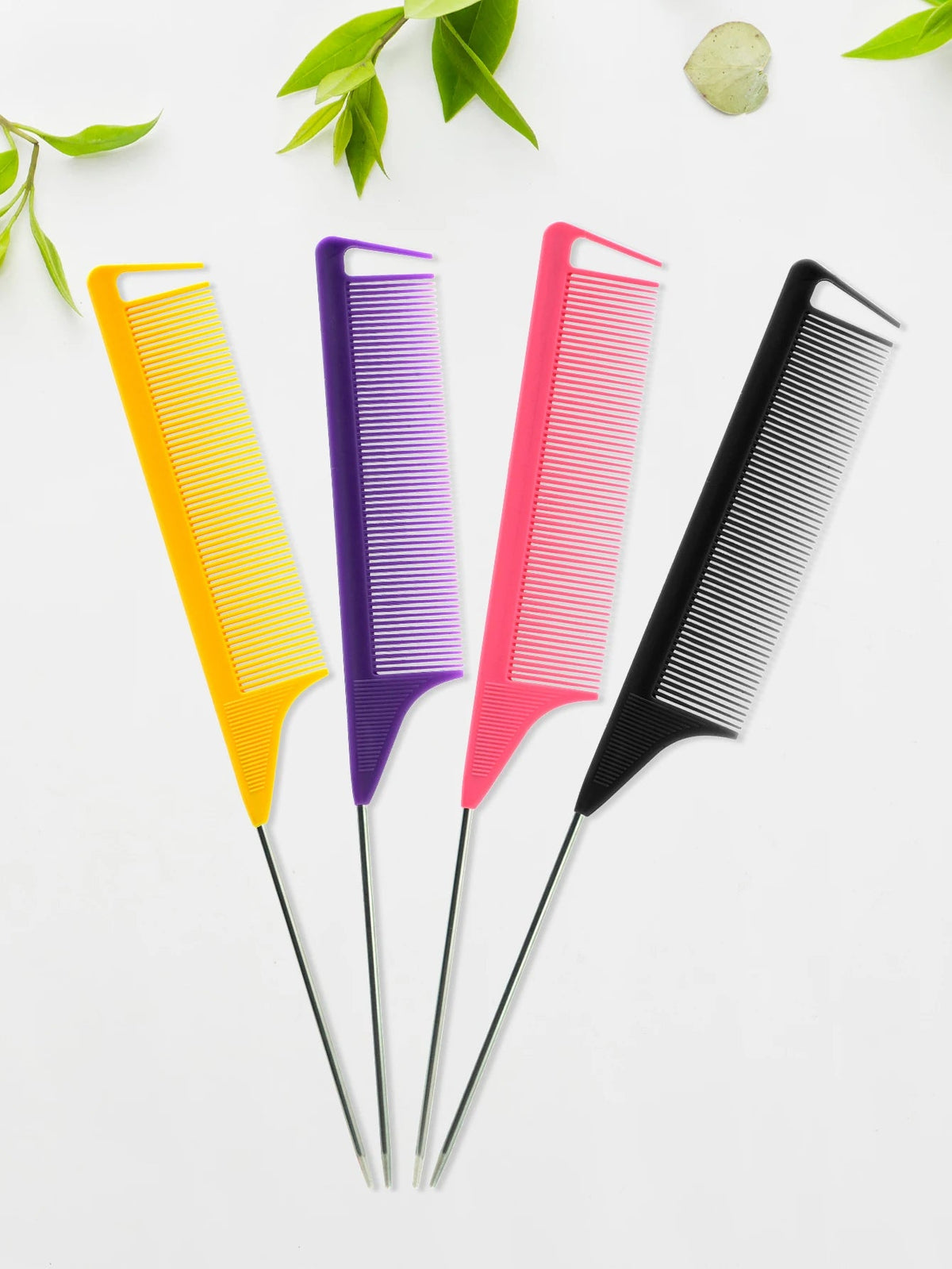 Pro Pointed Tail Salon Hairdressing Hair Styling Anti-static Comb Hair Brush Steel Needle Pin Rat Tail Combs Barber Accessories dylinoshop
