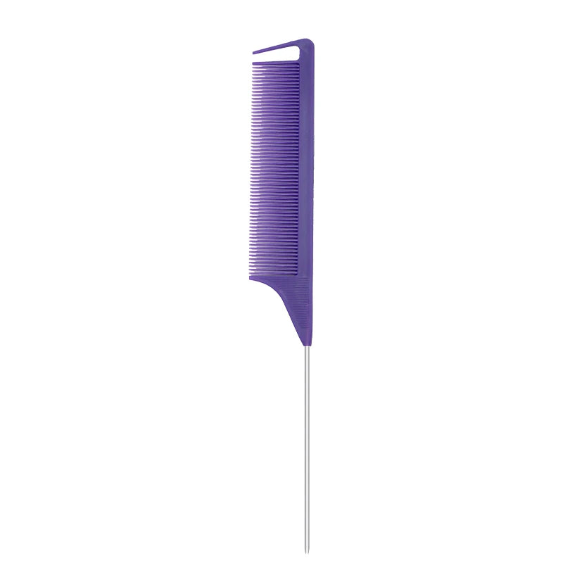 Pro Pointed Tail Salon Hairdressing Hair Styling Anti-static Comb Hair Brush Steel Needle Pin Rat Tail Combs Barber Accessories dylinoshop