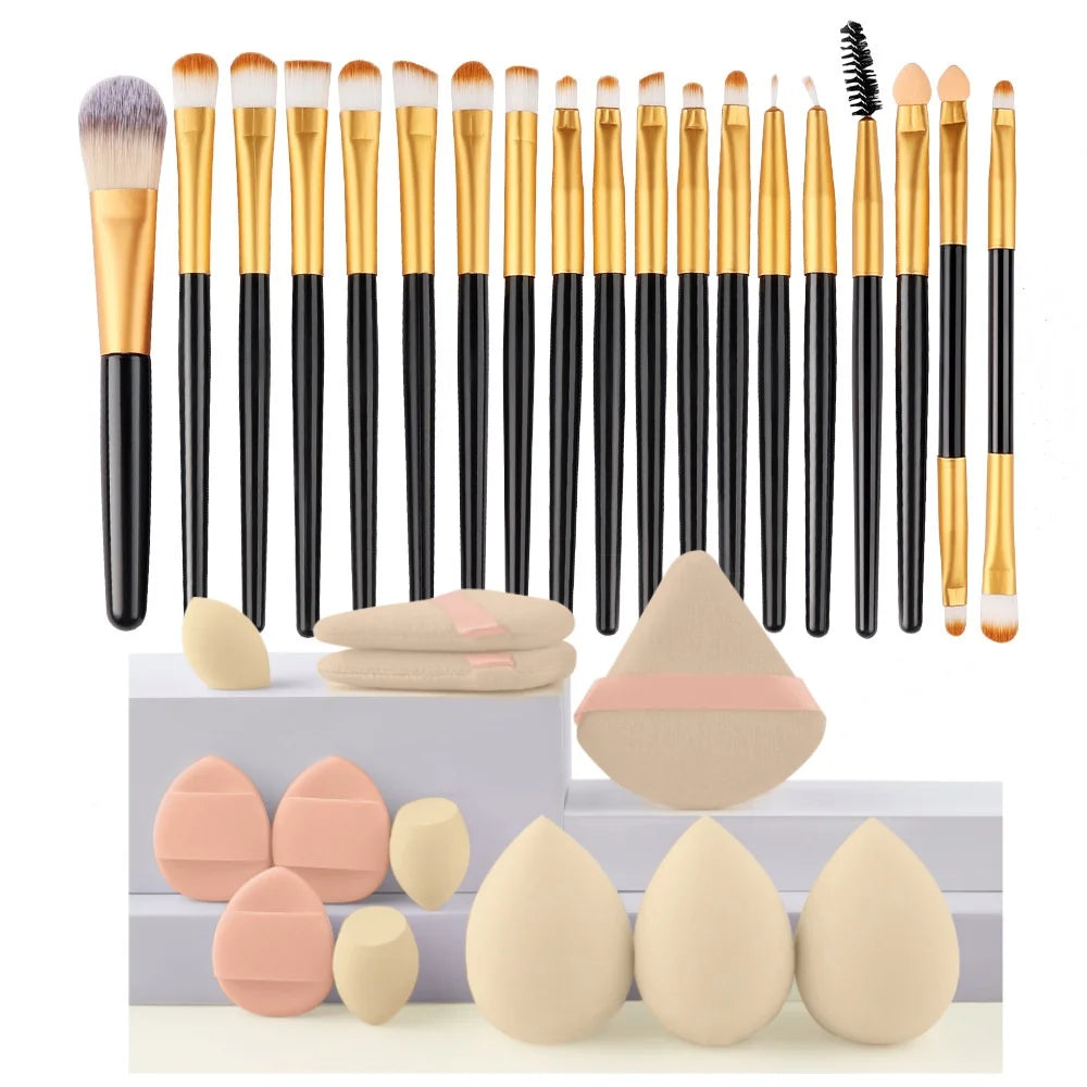 20-Piece Synthetic Makeup Brush Set dylinoshop
