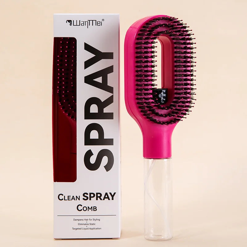 2in1 Sprayer Comb Detangling Scalp Massage Hairbrush with Spray Bottle Essential Oil Water Mist Spray Brush Anti-static Summer dylinoshop