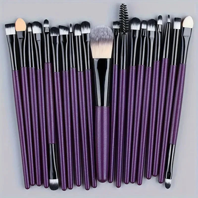 20-Piece Synthetic Makeup Brush Set dylinoshop