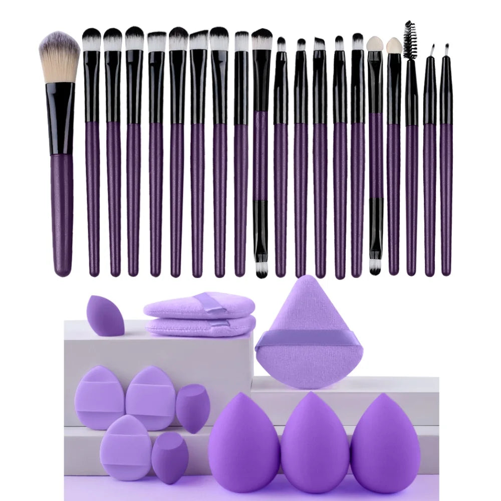 20-Piece Synthetic Makeup Brush Set dylinoshop