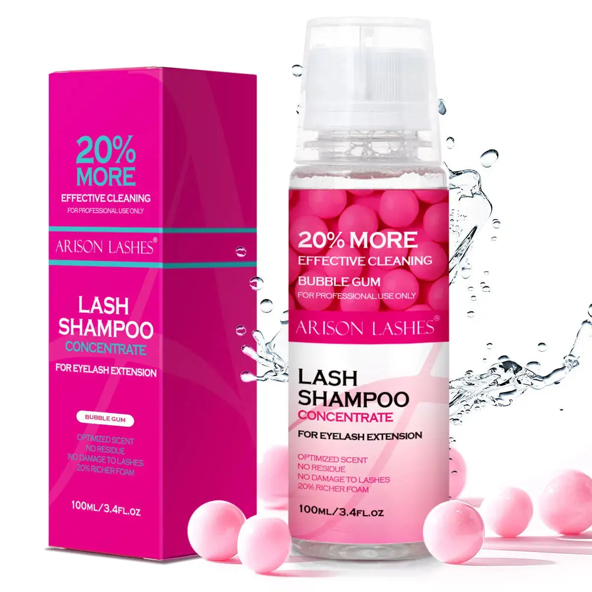 ARISON Lash Shampoo Concentrate, Eyelash Extension Cleanser dylinoshop