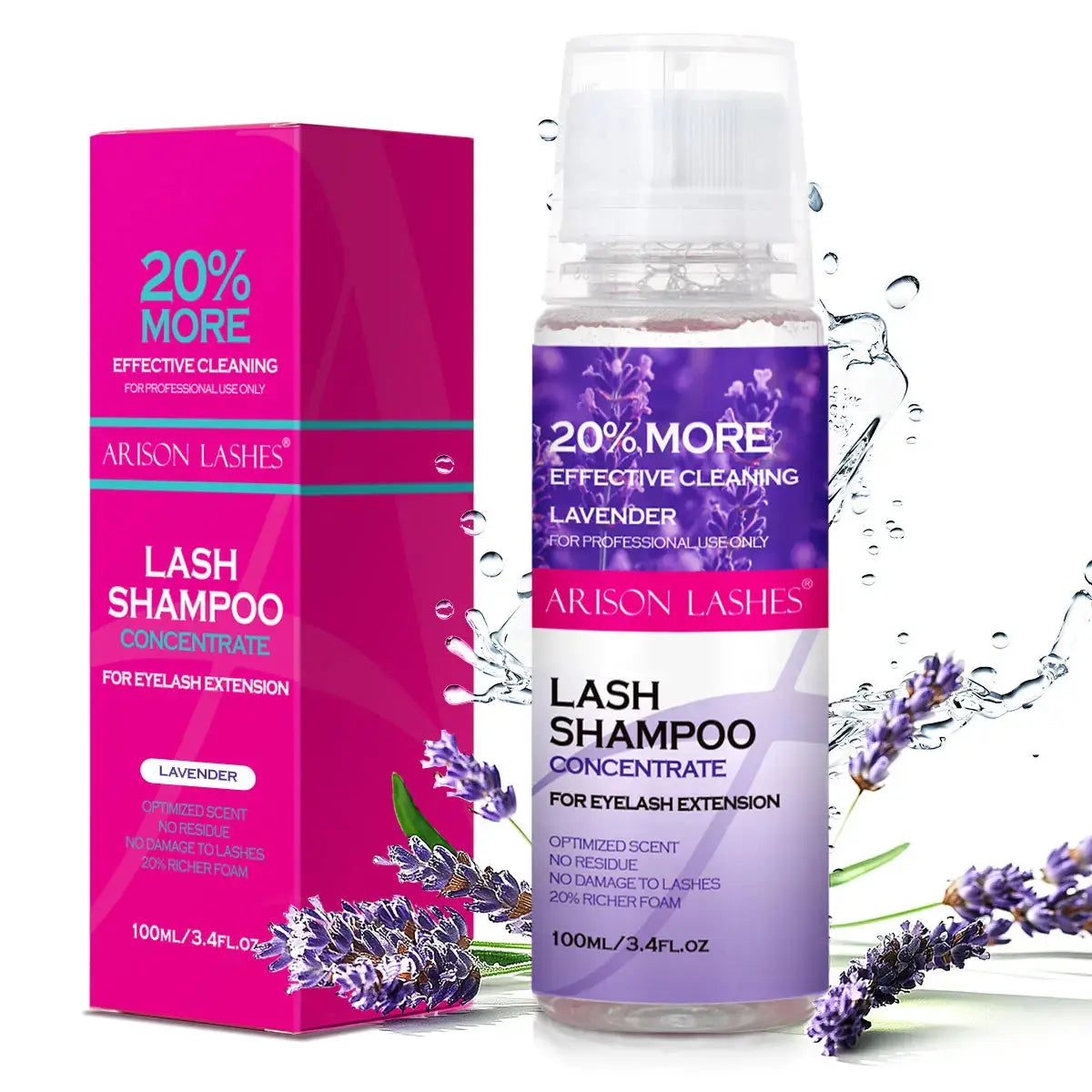 ARISON Lash Shampoo Concentrate, Eyelash Extension Cleanser dylinoshop