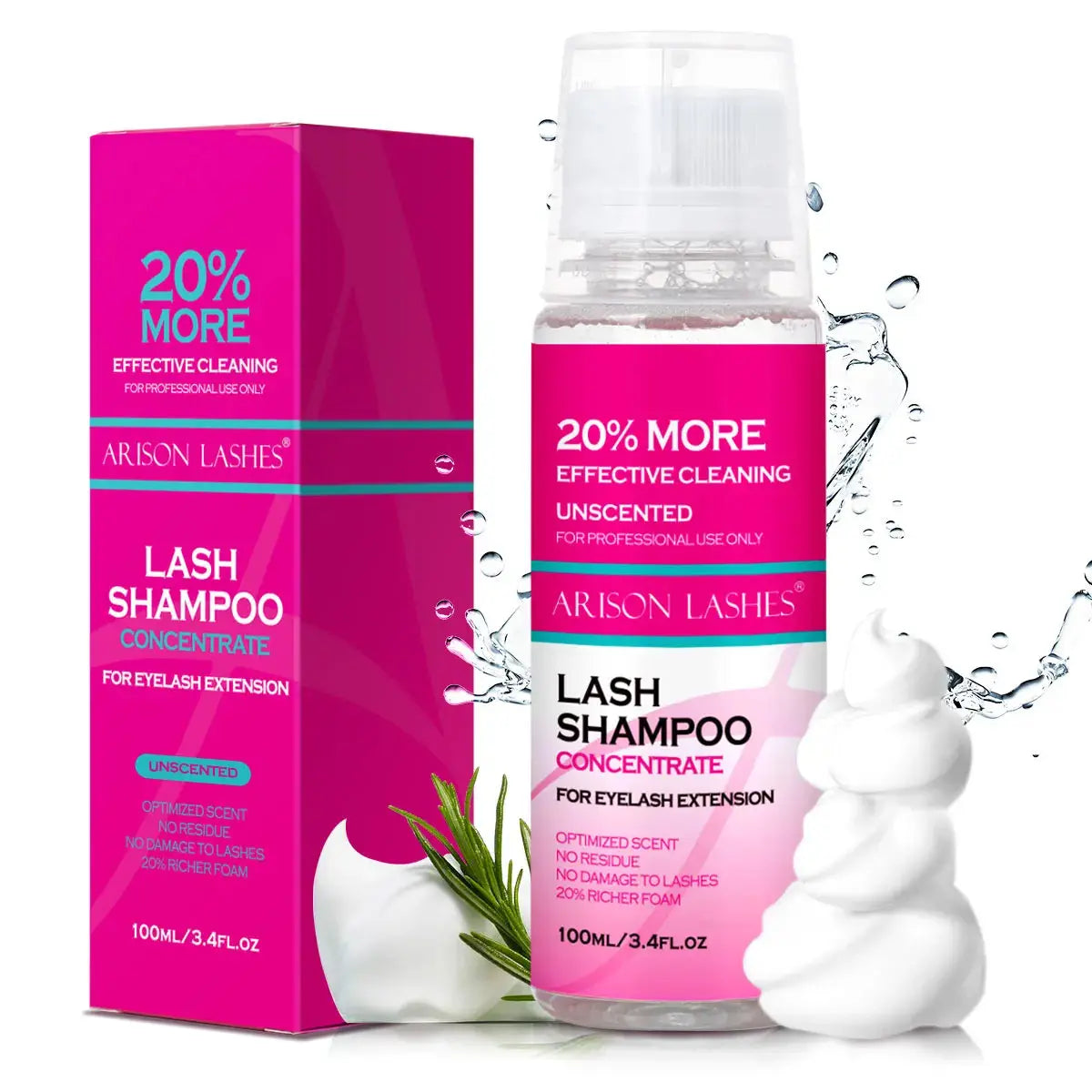 ARISON Lash Shampoo Concentrate, Eyelash Extension Cleanser dylinoshop