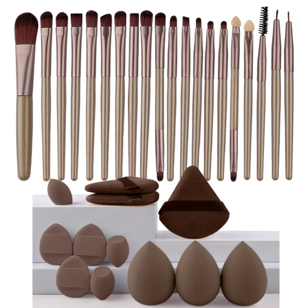 20-Piece Synthetic Makeup Brush Set dylinoshop
