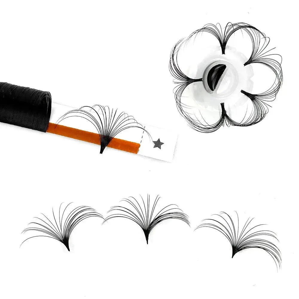 Abonnie 0.03-0.10mm Easy Fan Lashes Mega Volume Fans Eyelash 8-25mm Automatic Flowering Fast Blooming Eyelash Makeup Cilios dylinoshop