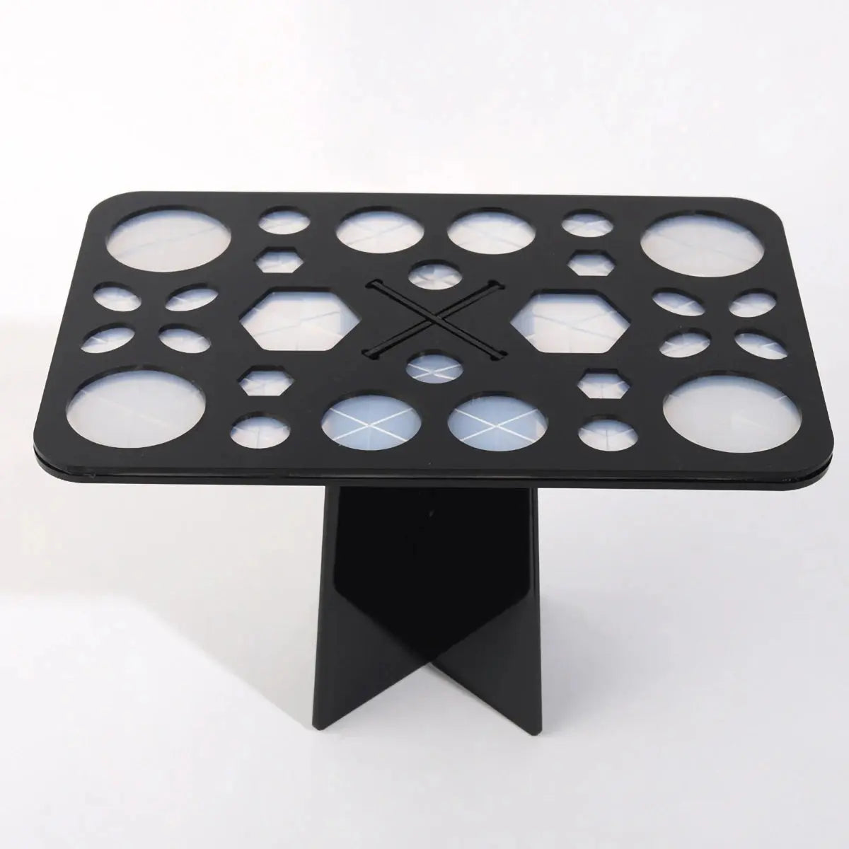 Acrylic Makeup Brush Drying Rack, 14 or 28 Holes dylinoshop