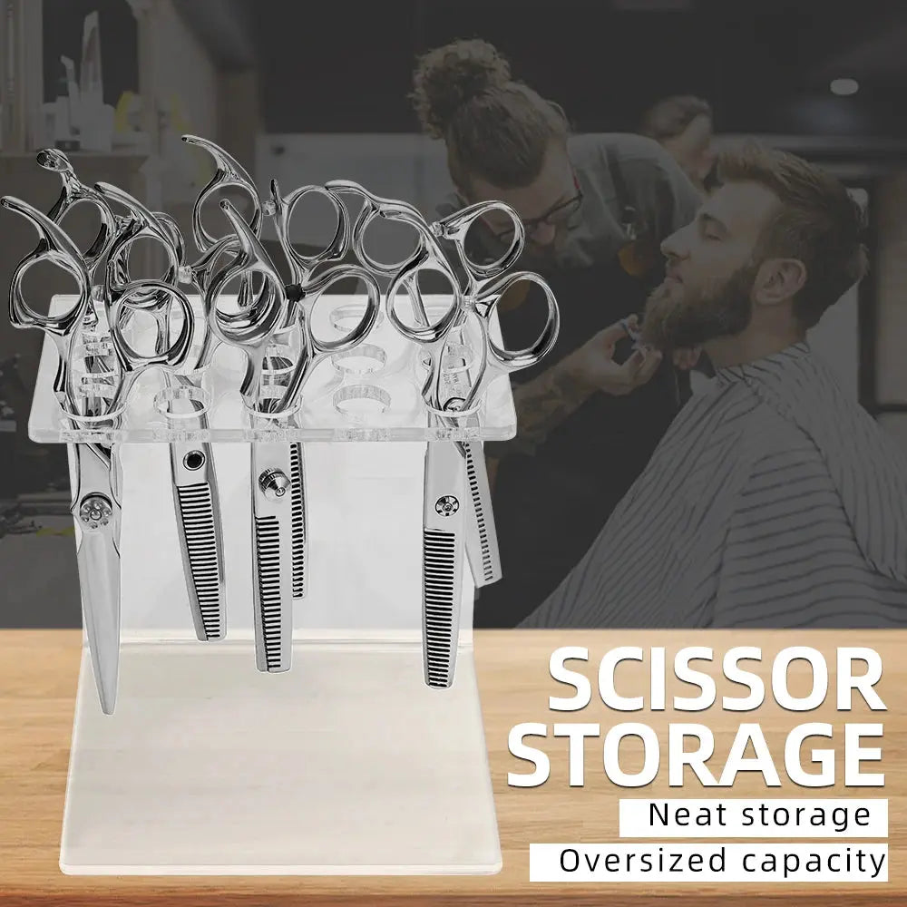 Acrylic Scissors & Shears Display Holder, Multi-Grid Organizer dylinoshop