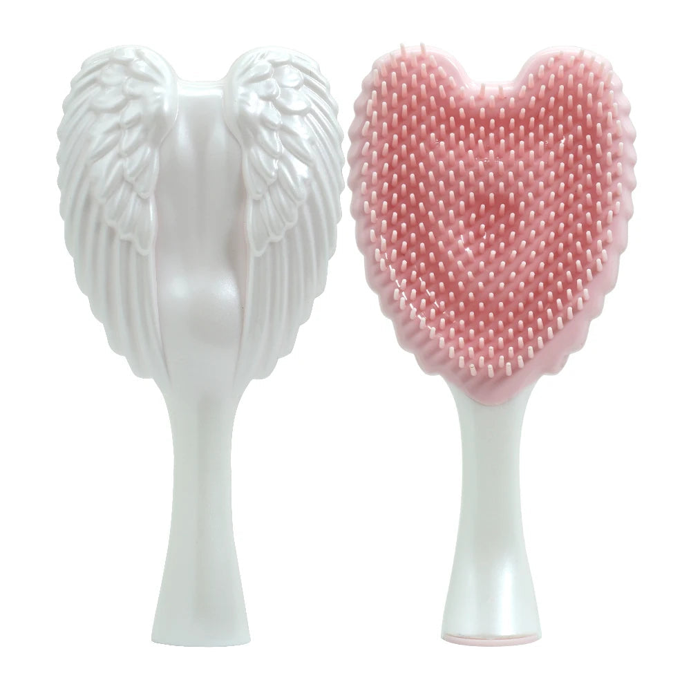 Professional Mini Angel Detangling Tangle Hairbrush Comb Anti-static Hair Brush Women Massage Combs For Salon Hairdressing Tools dylinoshop