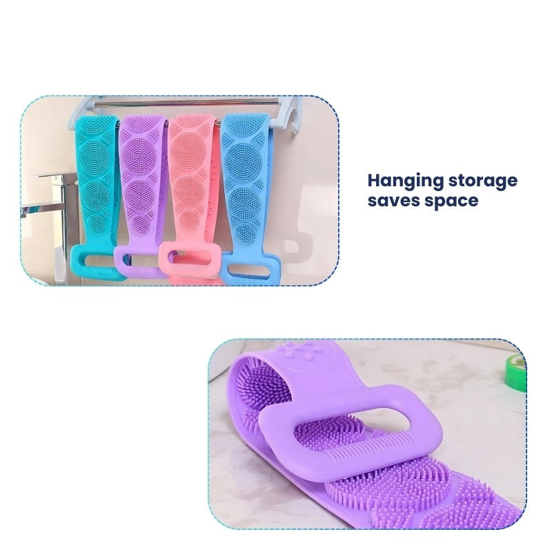 Advanced Silicone Body Scrubber for Bath and Massage 