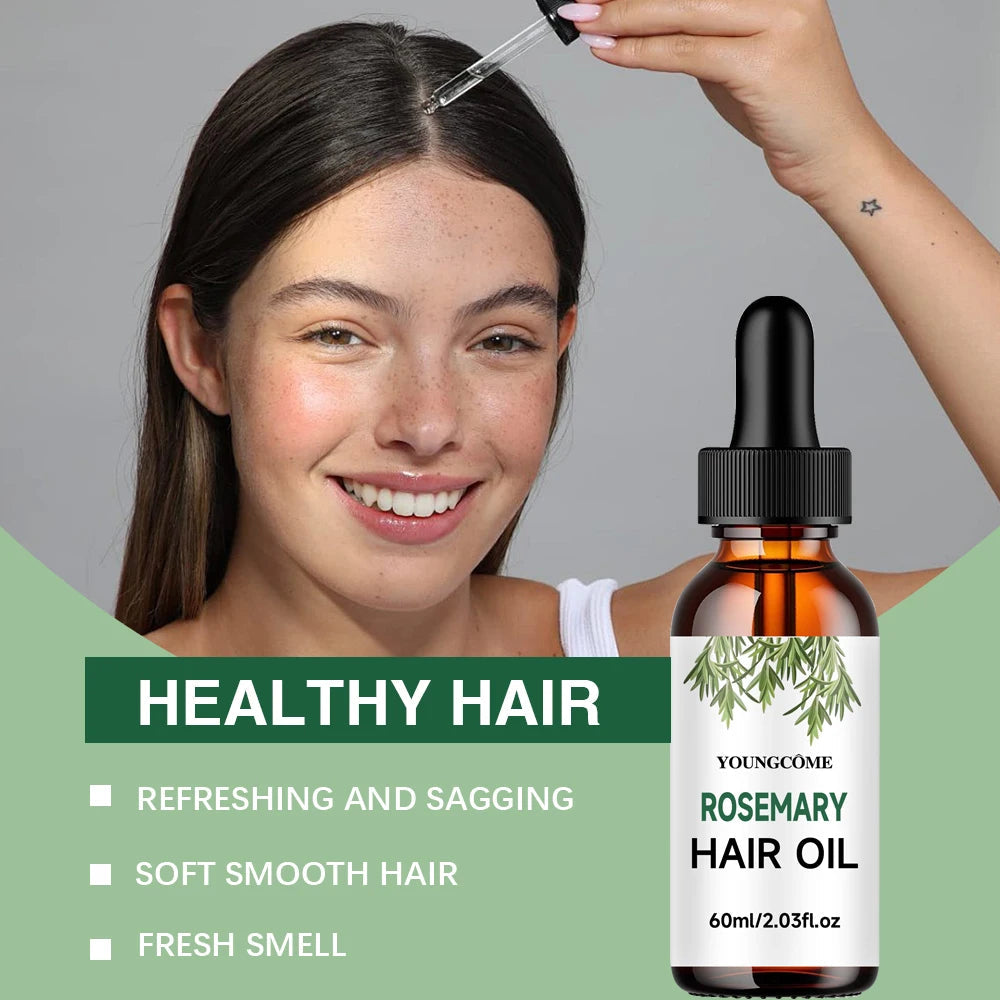 Rosemary Dense Hair Essential Oil Repair Hairs Damage Prevent Hair Loss Promotes Hair Growth Fights Dandruff Dry ScalpAdds Shine dylinoshop