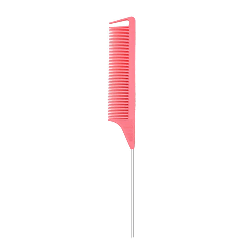 Pro Pointed Tail Salon Hairdressing Hair Styling Anti-static Comb Hair Brush Steel Needle Pin Rat Tail Combs Barber Accessories dylinoshop