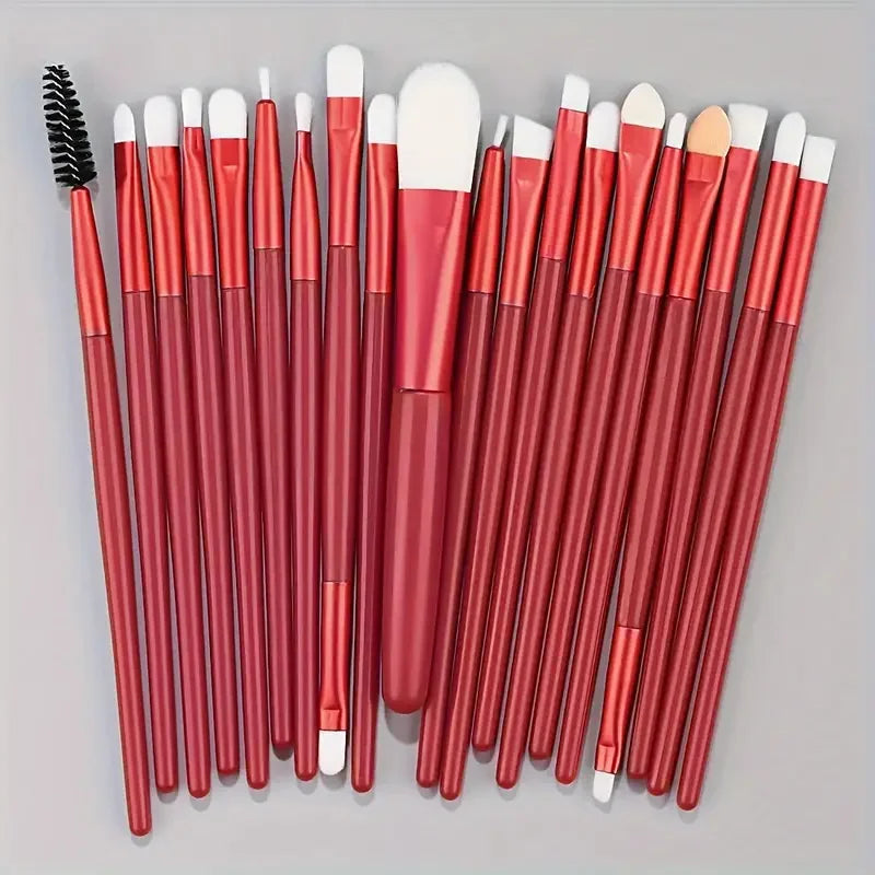 20-Piece Synthetic Makeup Brush Set dylinoshop