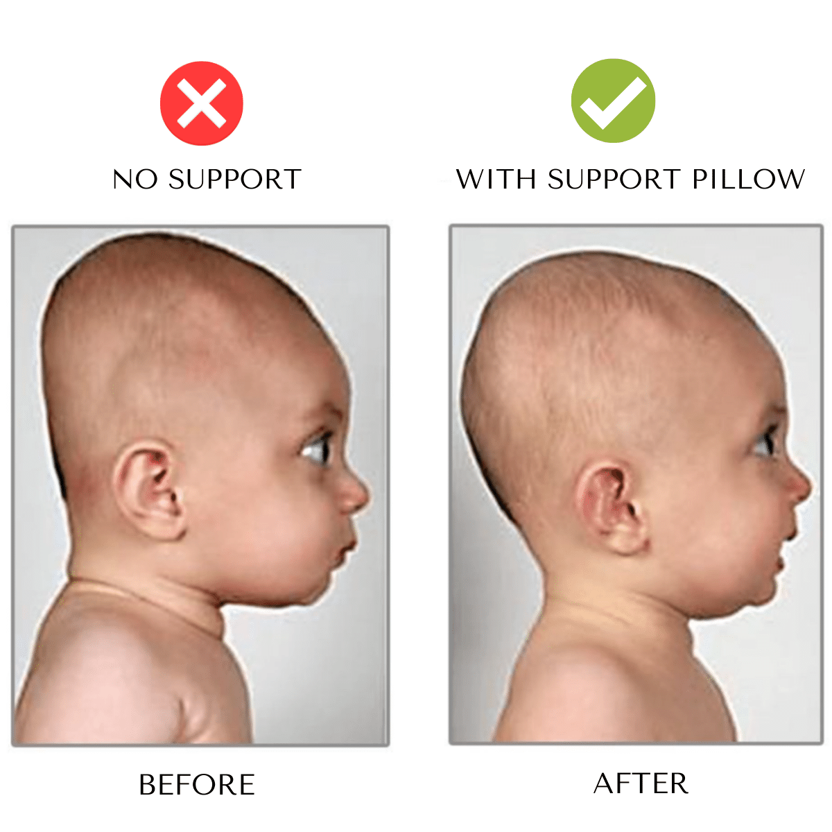 Baba Baby Pillow | Soft, Breathable Neck Support for Healthy Sleep 