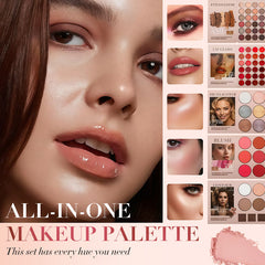 Bella Eyeshadow Palette | 67 Highly Pigmented Shades, Book-Style Design 