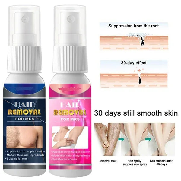 Breezy Hair Removal Spray | Pain-Free, Nourishing Formula 