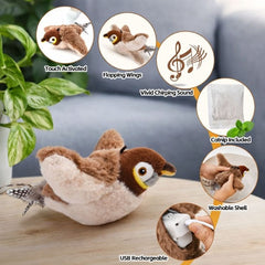 Buzzy BirdBuddy Cat Toy | Interactive, USB Rechargeable 