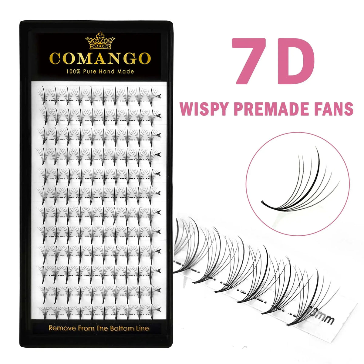 CoMango 5D 7D 9D Premade Fan Eyelashes Extension 120 Fan Pointy Base Promade Hybrid Lash Wispy Eyelashes Makeup Tool dylinoshop