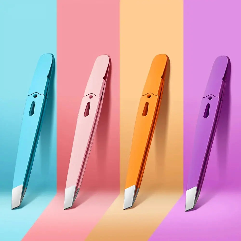 Colorful Slanted-Tip Eyebrow Tweezers dylinoshop