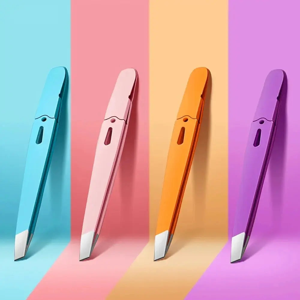 Colorful Slanted-Tip Eyebrow Tweezers dylinoshop