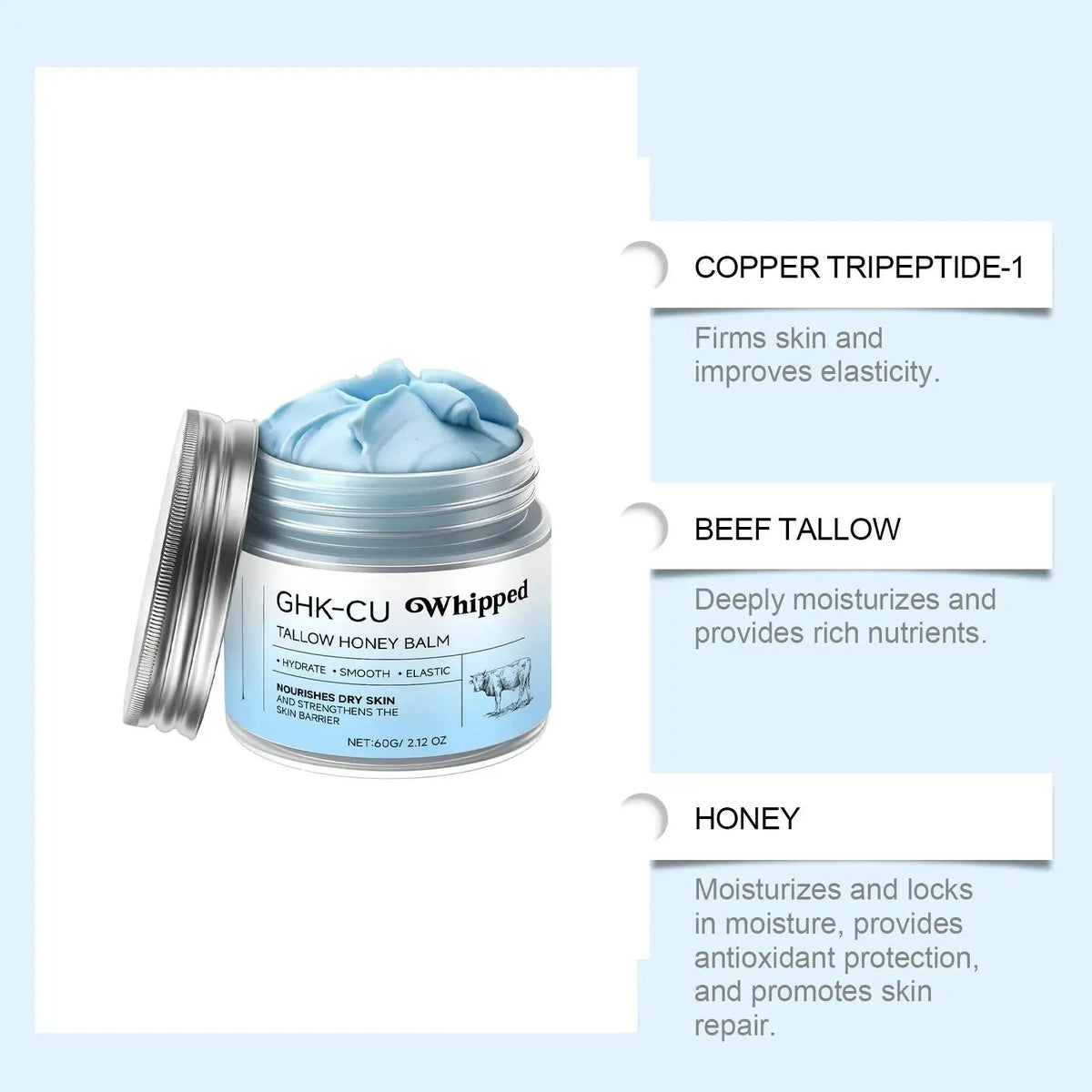 Copper Peptide Face & Body Moisturizer for Dry & Sensitive Skin
