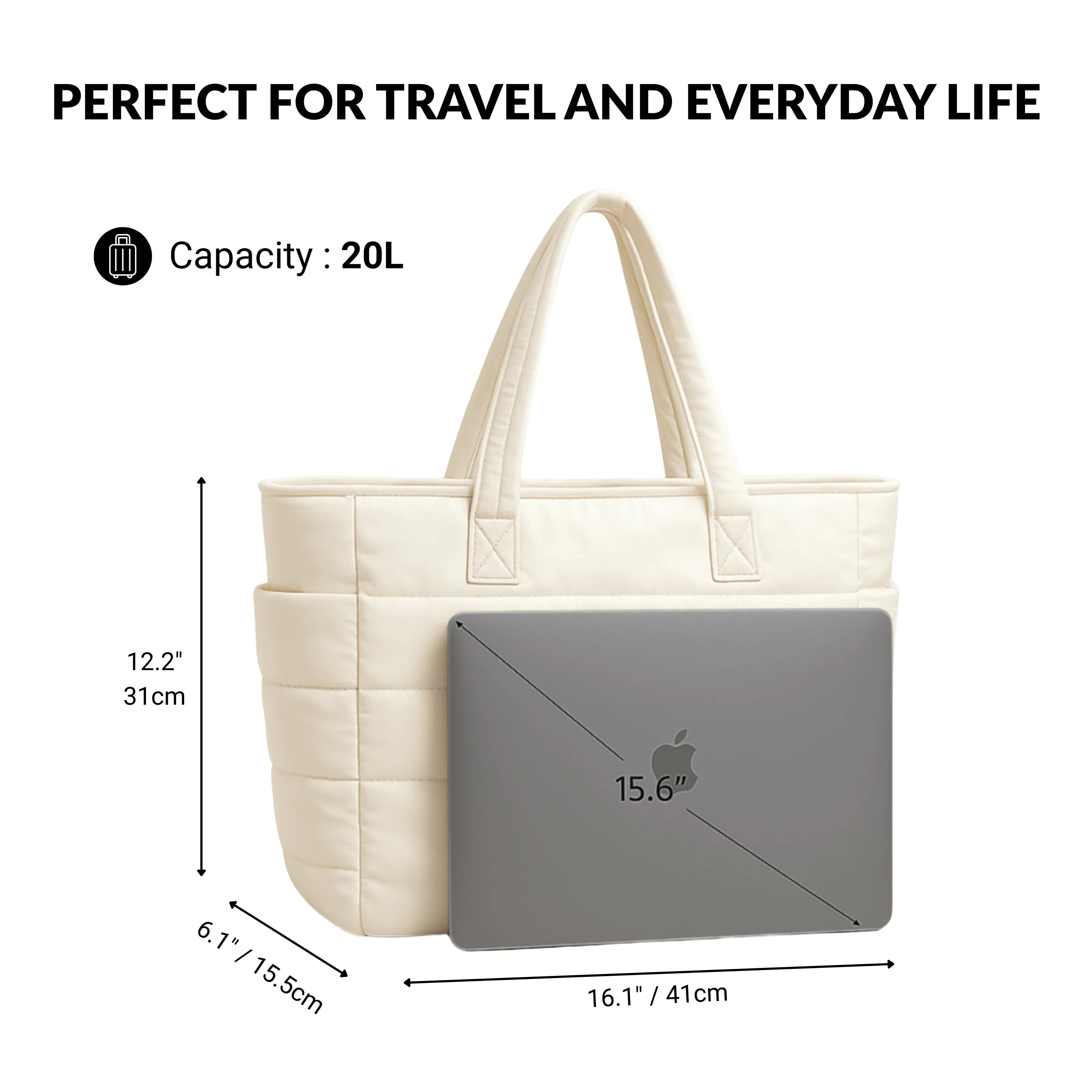 Cumulus Tote Bag | Spacious, Lightweight Beach Bag 
