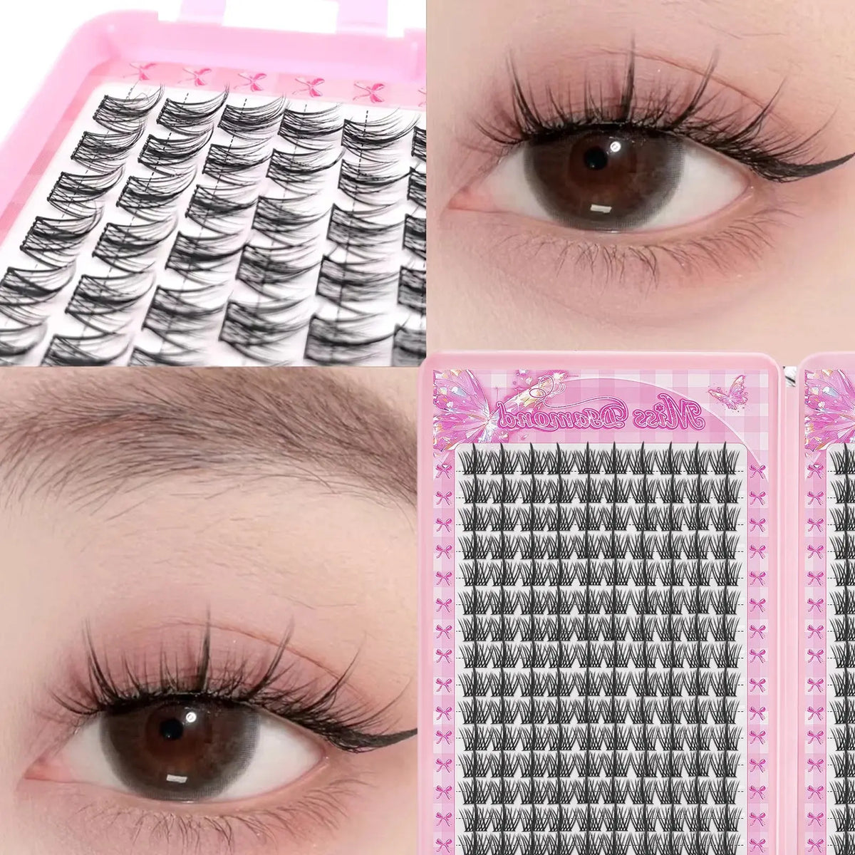 DIY Individual Cluster Eyelash Extensions, 32 Rows dylinoshop