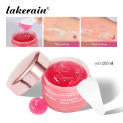 Deep Hydrating Collagen Jelly Cream Moisturizing Tightening Soothing Anti-Aging Firmness Hydration Cream Skincare Cosmetics
