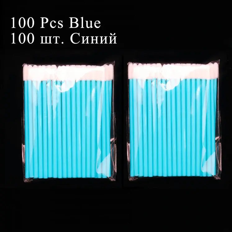 Disposable Sponge-Tip Lip Brush Applicators, 100-Pack dylinoshop